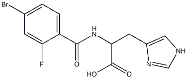 2-[(4-bromo-2-fluorophenyl)formamido]-3-(1H-imidazol-4-yl)propanoic acid