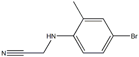 2-[(4-bromo-2-methylphenyl)amino]acetonitrile 化学構造式