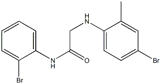 2-[(4-bromo-2-methylphenyl)amino]-N-(2-bromophenyl)acetamide