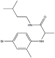 2-[(4-bromo-2-methylphenyl)amino]-N-(3-methylbutyl)propanamide