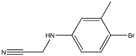2-[(4-bromo-3-methylphenyl)amino]acetonitrile,,结构式