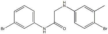 2-[(4-bromo-3-methylphenyl)amino]-N-(3-bromophenyl)acetamide Structure