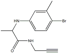 2-[(4-bromo-3-methylphenyl)amino]-N-(prop-2-yn-1-yl)propanamide Structure