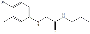 2-[(4-bromo-3-methylphenyl)amino]-N-propylacetamide Structure