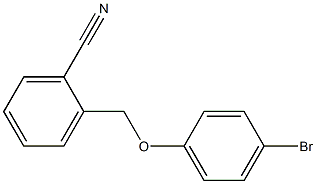 2-[(4-bromophenoxy)methyl]benzonitrile,,结构式