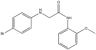 2-[(4-bromophenyl)amino]-N-(2-methoxyphenyl)acetamide Structure