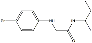 2-[(4-bromophenyl)amino]-N-(butan-2-yl)acetamide 结构式