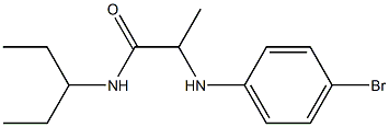 2-[(4-bromophenyl)amino]-N-(pentan-3-yl)propanamide|