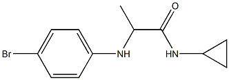 2-[(4-bromophenyl)amino]-N-cyclopropylpropanamide Structure