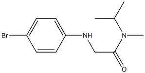 2-[(4-bromophenyl)amino]-N-methyl-N-(propan-2-yl)acetamide 结构式