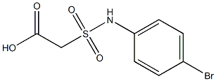 2-[(4-bromophenyl)sulfamoyl]acetic acid,,结构式