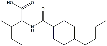  2-[(4-butylcyclohexyl)formamido]-3-methylpentanoic acid