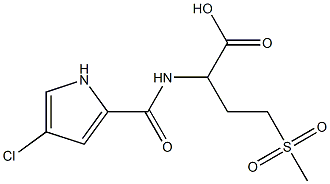 2-[(4-chloro-1H-pyrrol-2-yl)formamido]-4-methanesulfonylbutanoic acid|