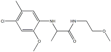 2-[(4-chloro-2-methoxy-5-methylphenyl)amino]-N-(2-methoxyethyl)propanamide