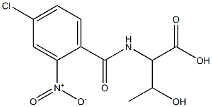 2-[(4-chloro-2-nitrophenyl)formamido]-3-hydroxybutanoic acid,,结构式