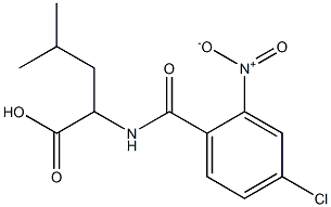 2-[(4-chloro-2-nitrophenyl)formamido]-4-methylpentanoic acid Structure