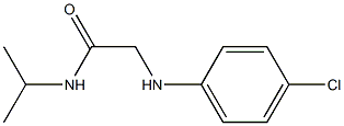 2-[(4-chlorophenyl)amino]-N-(propan-2-yl)acetamide 化学構造式