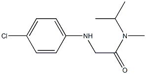 2-[(4-chlorophenyl)amino]-N-methyl-N-(propan-2-yl)acetamide,,结构式