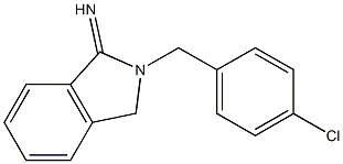  2-[(4-chlorophenyl)methyl]-2,3-dihydro-1H-isoindol-1-imine