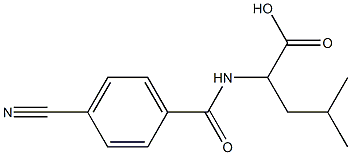 2-[(4-cyanobenzoyl)amino]-4-methylpentanoic acid