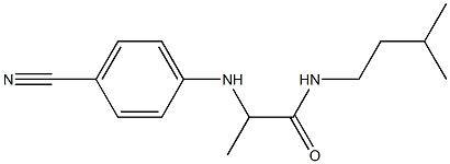 2-[(4-cyanophenyl)amino]-N-(3-methylbutyl)propanamide