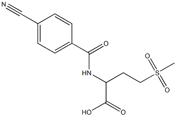 2-[(4-cyanophenyl)formamido]-4-methanesulfonylbutanoic acid