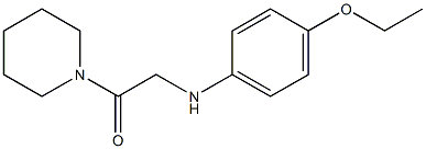 2-[(4-ethoxyphenyl)amino]-1-(piperidin-1-yl)ethan-1-one,,结构式