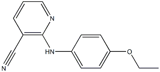 2-[(4-ethoxyphenyl)amino]nicotinonitrile 化学構造式