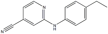 2-[(4-ethylphenyl)amino]pyridine-4-carbonitrile Structure