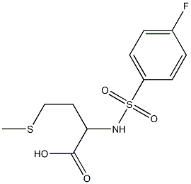 2-[(4-fluorobenzene)sulfonamido]-4-(methylsulfanyl)butanoic acid Structure