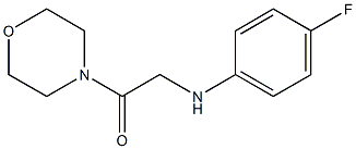 2-[(4-fluorophenyl)amino]-1-(morpholin-4-yl)ethan-1-one Structure