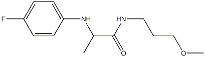 2-[(4-fluorophenyl)amino]-N-(3-methoxypropyl)propanamide,,结构式