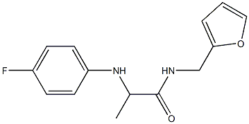 2-[(4-fluorophenyl)amino]-N-(furan-2-ylmethyl)propanamide Struktur