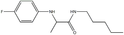 2-[(4-fluorophenyl)amino]-N-pentylpropanamide 化学構造式