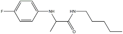 2-[(4-fluorophenyl)amino]-N-pentylpropanamide 结构式