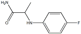 2-[(4-fluorophenyl)amino]propanamide,,结构式