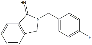 2-[(4-fluorophenyl)methyl]-2,3-dihydro-1H-isoindol-1-imine Structure