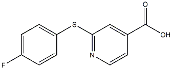 2-[(4-fluorophenyl)sulfanyl]pyridine-4-carboxylic acid Structure