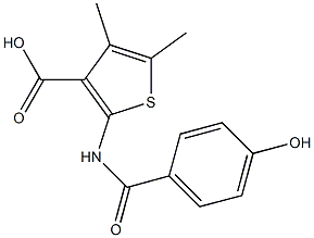 2-[(4-hydroxybenzene)amido]-4,5-dimethylthiophene-3-carboxylic acid