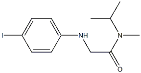 2-[(4-iodophenyl)amino]-N-methyl-N-(propan-2-yl)acetamide Struktur