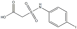 2-[(4-iodophenyl)sulfamoyl]acetic acid Structure