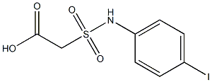 2-[(4-iodophenyl)sulfamoyl]acetic acid,,结构式