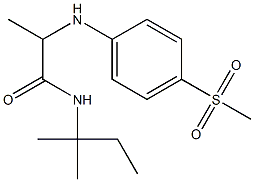 2-[(4-methanesulfonylphenyl)amino]-N-(2-methylbutan-2-yl)propanamide