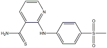2-[(4-methanesulfonylphenyl)amino]pyridine-3-carbothioamide,,结构式