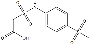 2-[(4-methanesulfonylphenyl)sulfamoyl]acetic acid,,结构式