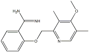 2-[(4-methoxy-3,5-dimethylpyridin-2-yl)methoxy]benzene-1-carboximidamide Structure