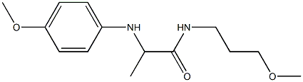 2-[(4-methoxyphenyl)amino]-N-(3-methoxypropyl)propanamide Struktur
