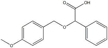 2-[(4-methoxyphenyl)methoxy]-2-phenylacetic acid,,结构式