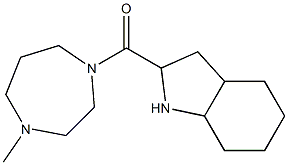2-[(4-methyl-1,4-diazepan-1-yl)carbonyl]-octahydro-1H-indole 化学構造式