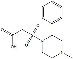 2-[(4-methyl-2-phenylpiperazine-1-)sulfonyl]acetic acid